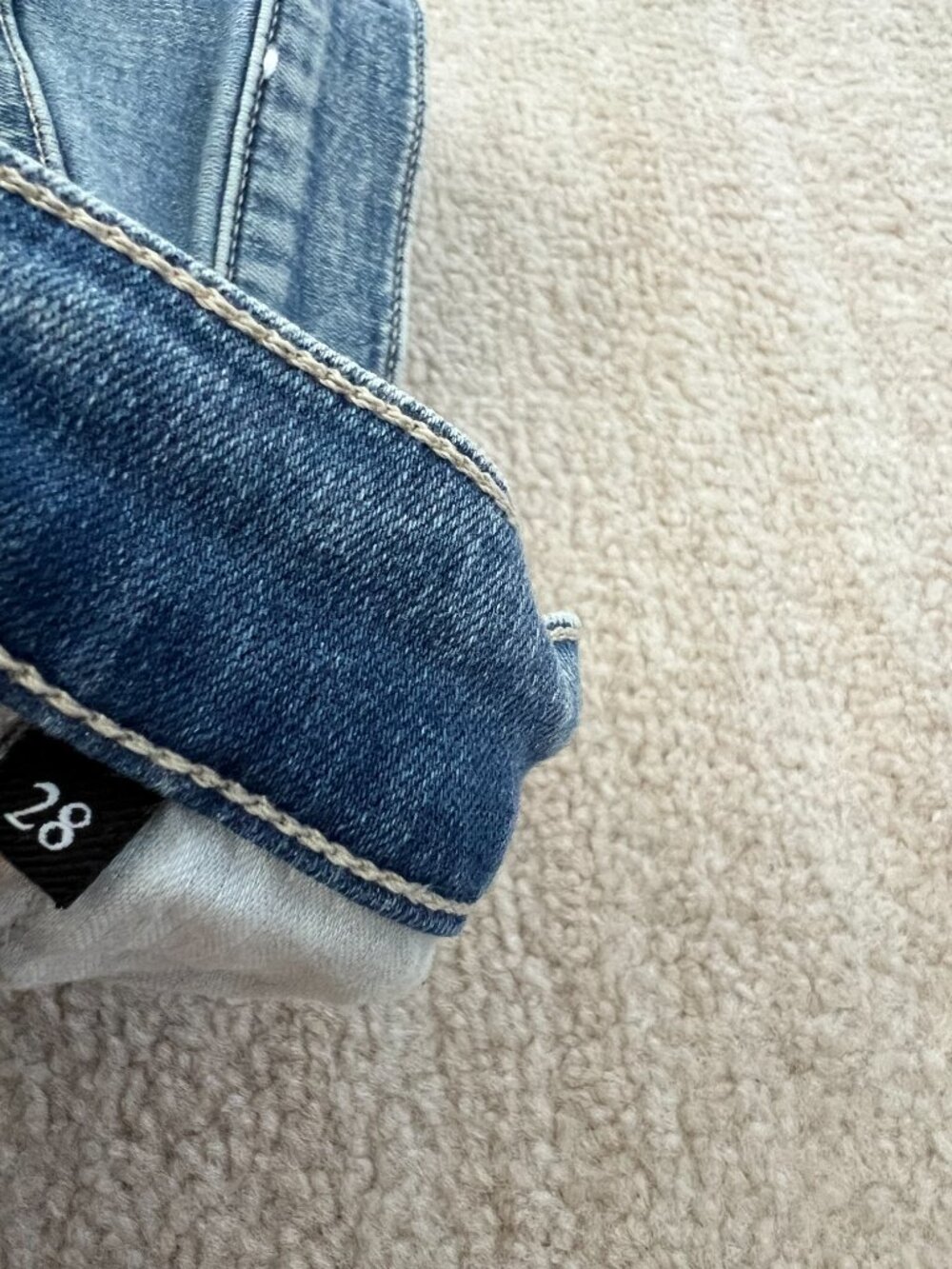 7 For All Mankind Cropped Alexa Blue Jeans 28 - Picture 2 of 12